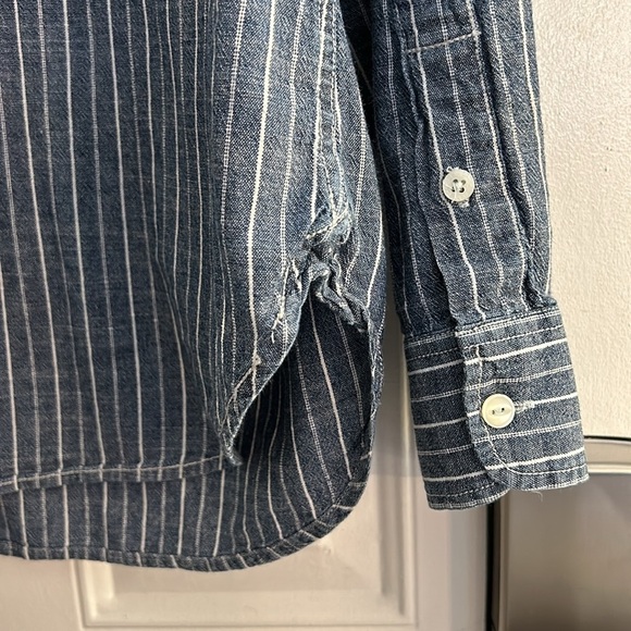 LAUREN RALPH LAUREN COTTON BUTTON DOWN SHIRT LARGE - Picture 10 of 12